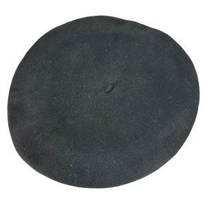 Vintage Black Wool Made in Madrid Beret